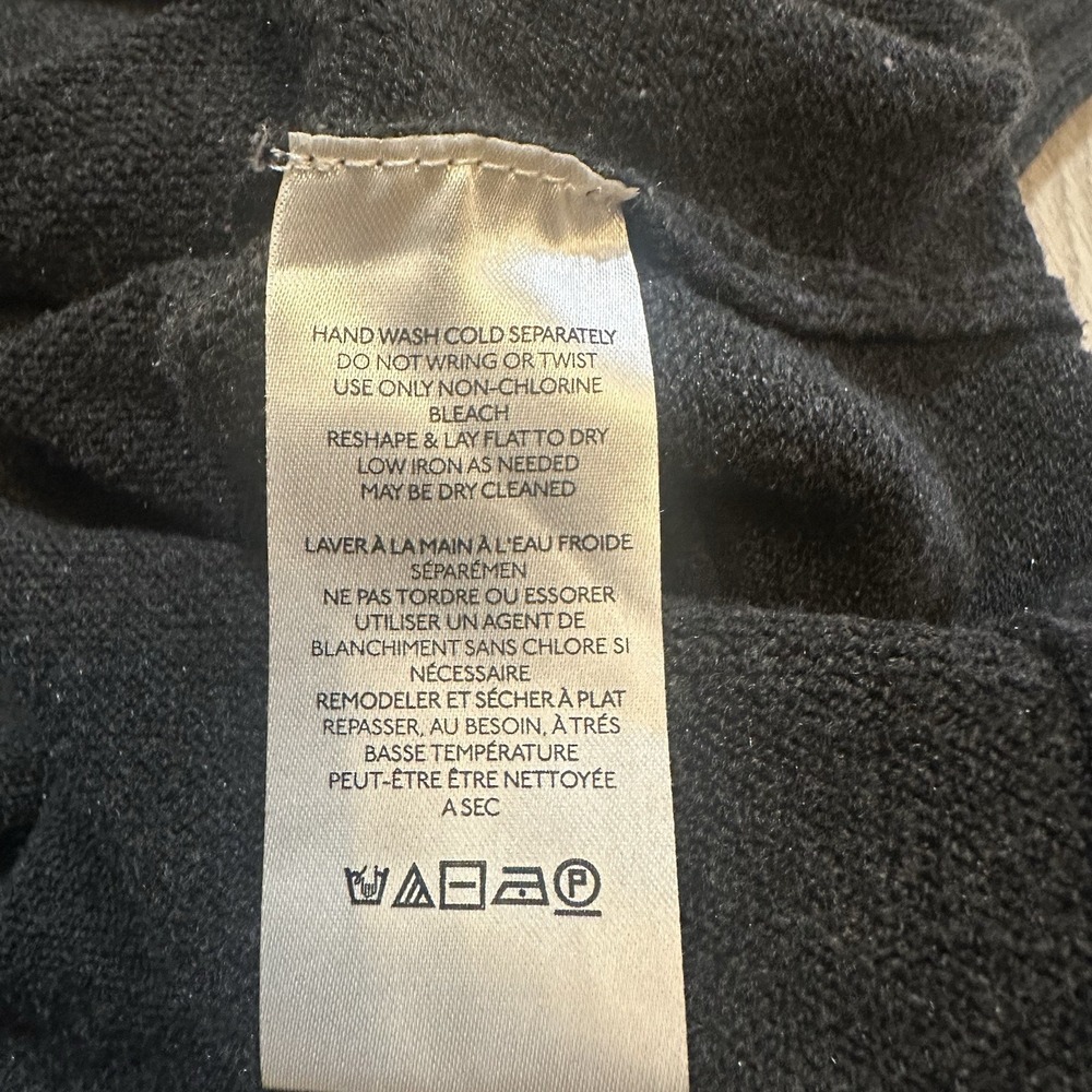 Free People Orion A-Line Sweater Tunic M Charcoal Oversized! V-Neck  $148 Retail - Picture 7 of 9